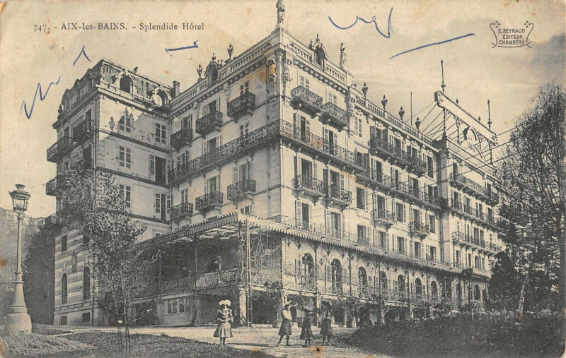 Carte postale ancienne Aix Les Bains Splendide Hotel à Aix-les-Bains