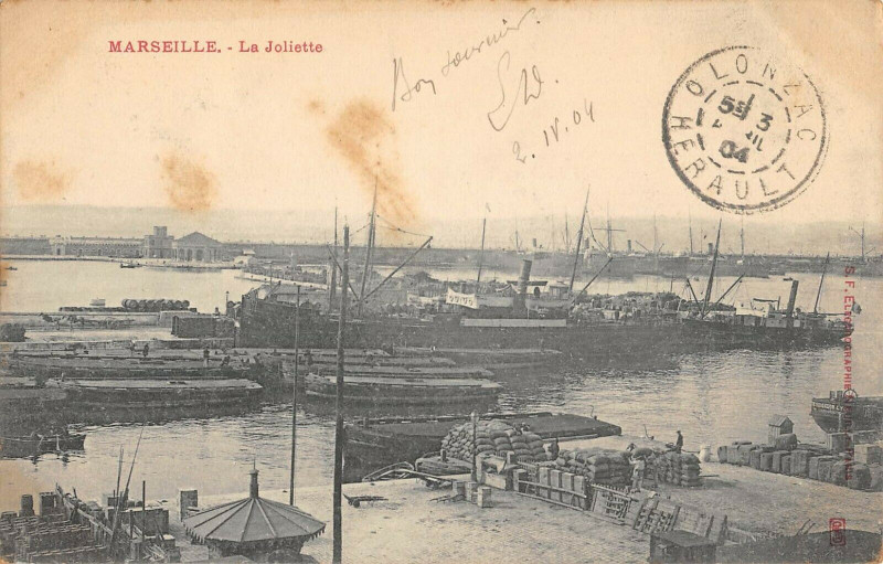 Carte postale ancienne Marseille La Joliette à Marseille