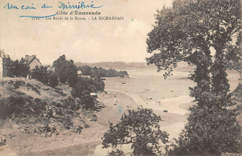 Carte postale ancienne Les Bords De La Rance La Richardais à La Richardais
