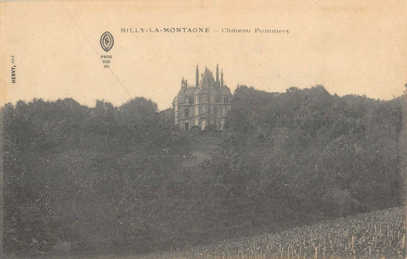 Carte postale ancienne Rilly La Montagne Chateau Pommery à Rilly-la-Montagne