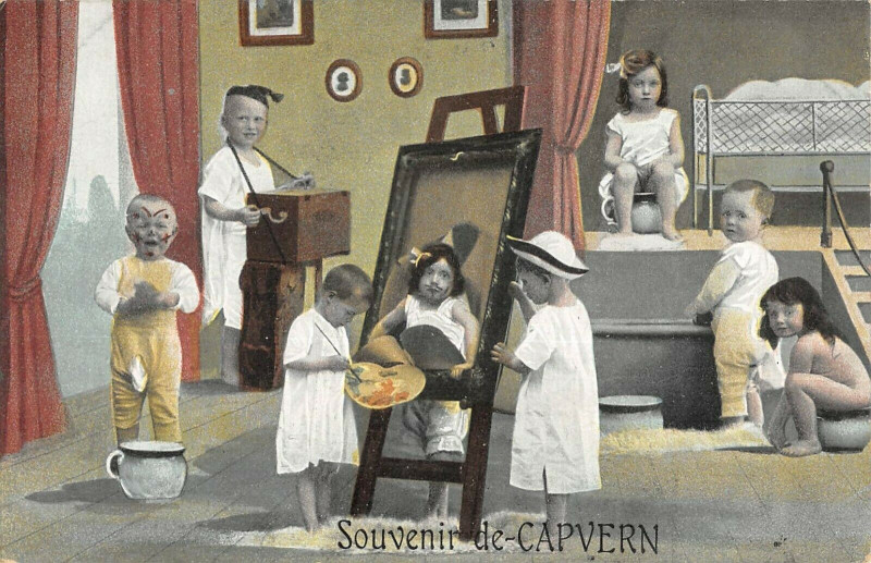 Carte postale ancienne Souvenir De Capvern à Capvern