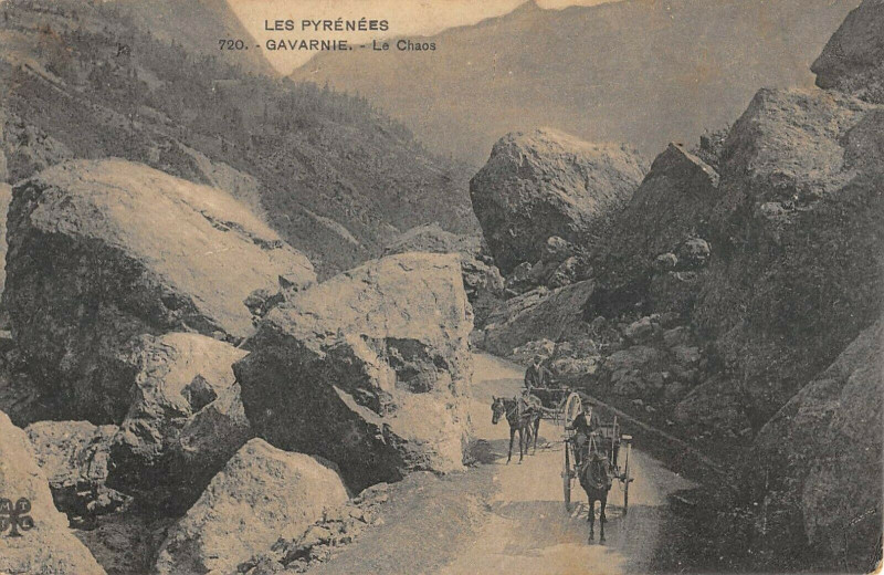 Carte postale ancienne Gavarnie Le Chaos