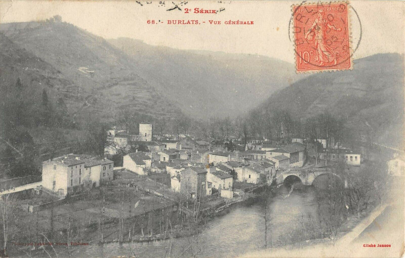Carte postale ancienne Burlatz Vue Generale