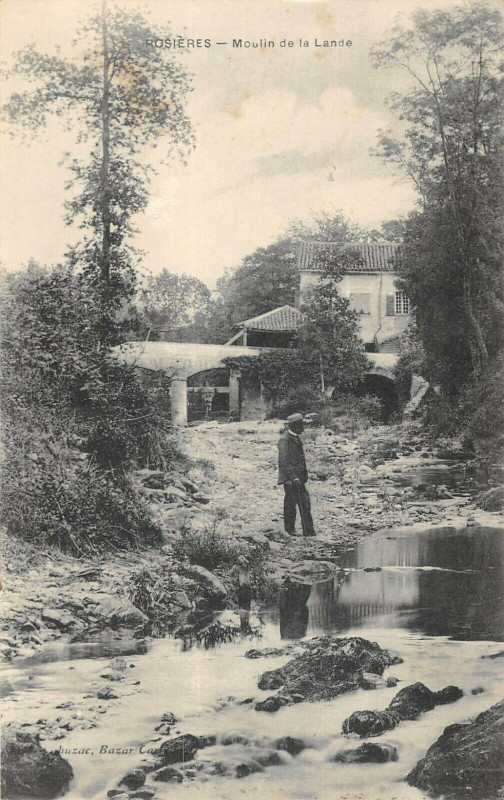 Carte postale ancienne Rosieres Moulin De La Lande