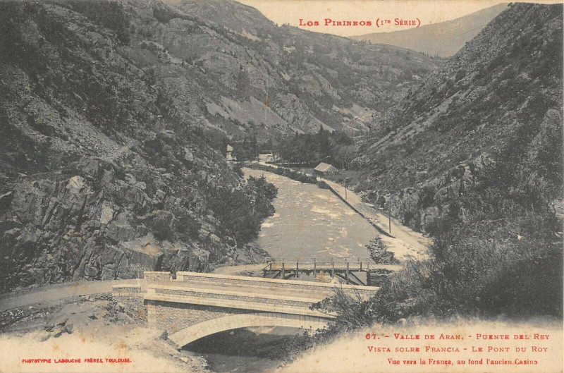 Carte postale ancienne Valle De Aran Puente Del Rey