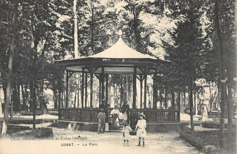 Carte postale ancienne Ussat Le Parc à Ussat