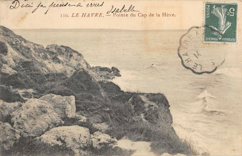 Carte postale ancienne Le Havre Pointe Du Cap De La Heve au Havre