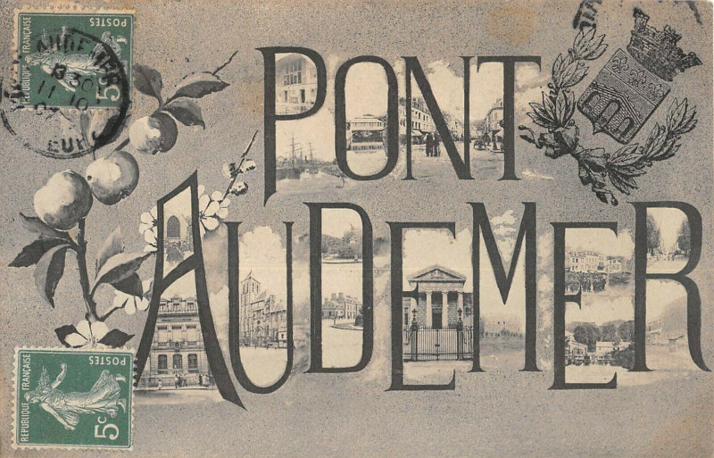 Carte postale ancienne Pont Audemer à Pont-Audemer