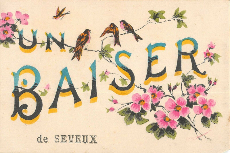 Carte postale ancienne Un Baiser De Seveux