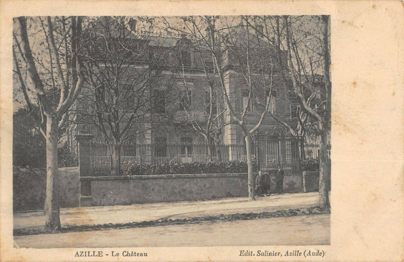 Carte postale ancienne Azillele Chateau à Azille