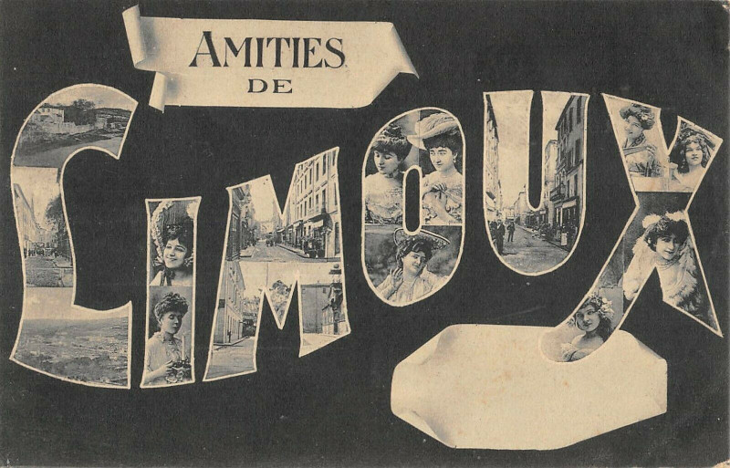 Carte postale ancienne Amities De Limoux à Limoux