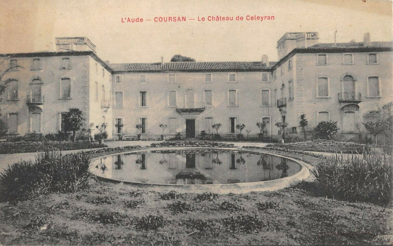 Carte postale ancienne Coursan Le Chateau De Celeyran à Coursan