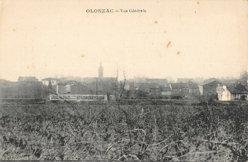 Carte postale ancienne Olonzac Vue Generale à Olonzac