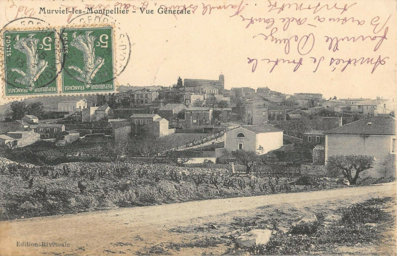 Carte postale ancienne Murviel Les Montpellier Vue Generale à Montpellier