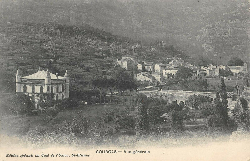 Carte postale ancienne Gourgas Vue Generale