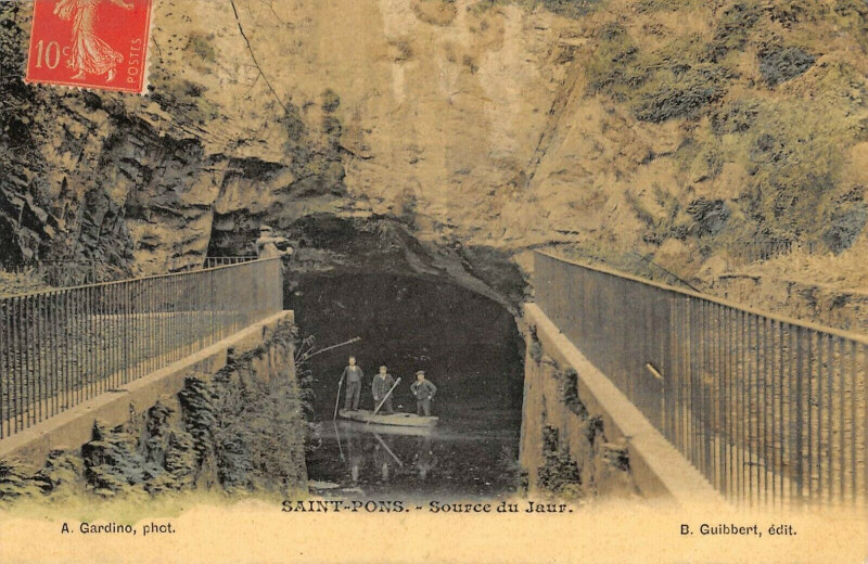 Carte postale ancienne Saint Pons Source Du Jaur
