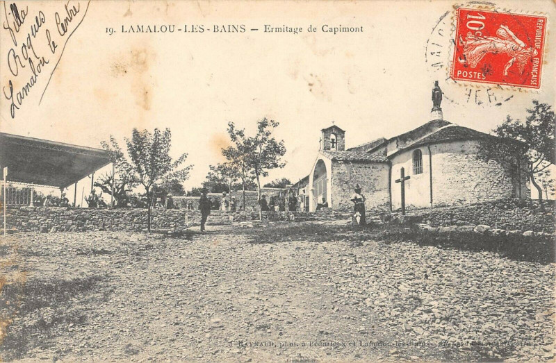 Carte postale ancienne Lamalou Les Bains Ermitage De Capimont à Lamalou-les-Bains