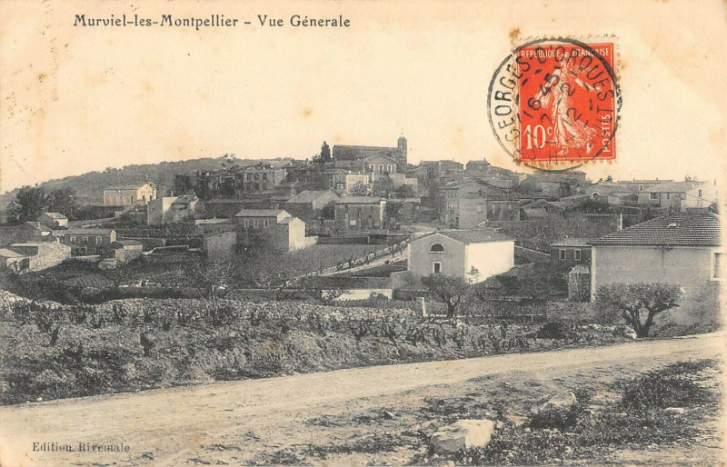 Carte postale ancienne Murviel Les Montpllier Vue Generale