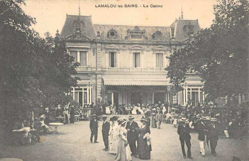 Carte postale ancienne Lamalou Le Casino
