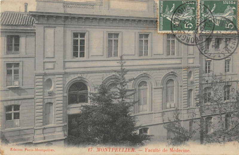 Carte postale ancienne Montpellier Faculte De Medecine à Montpellier