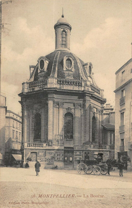 Carte postale ancienne Montpellier La Bourse à Montpellier