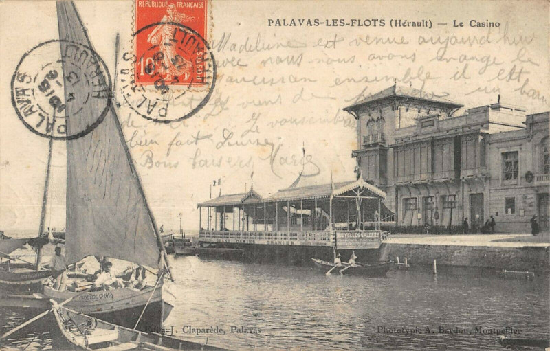 Carte postale ancienne Palavas Les Flots Le Casino à Palavas-les-Flots