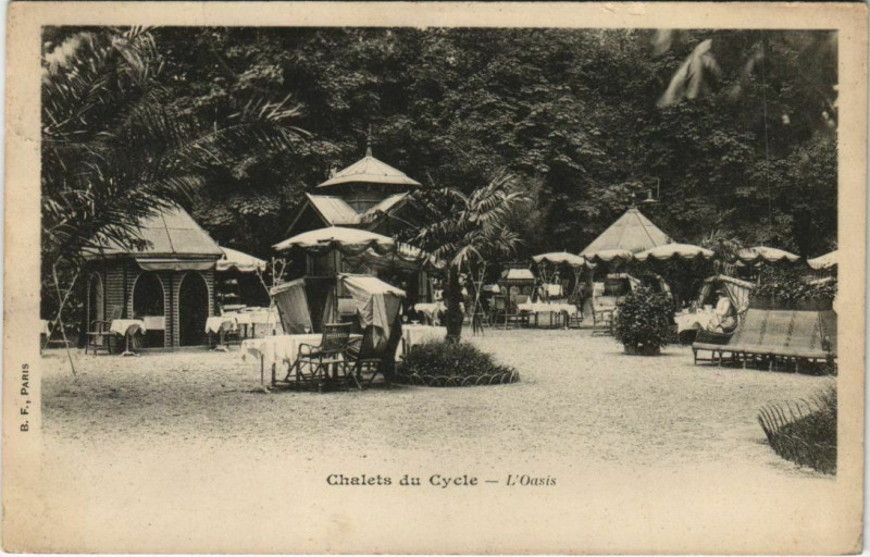 Carte postale ancienne Chalets du Cycle - L'Oasis à Paris 16e
