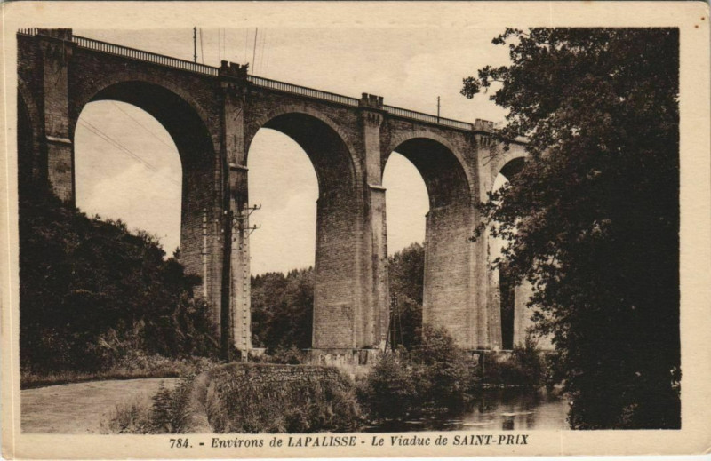 Carte postale ancienne Saint-Prix Le Viaduc à Saint-Prix