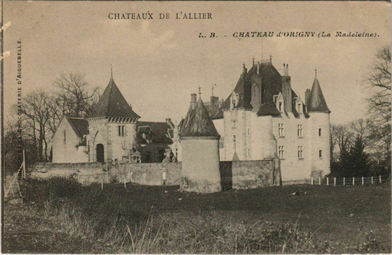 Carte postale ancienne Neuvy Chateau d'Origny - La Madeleine à Neuvy