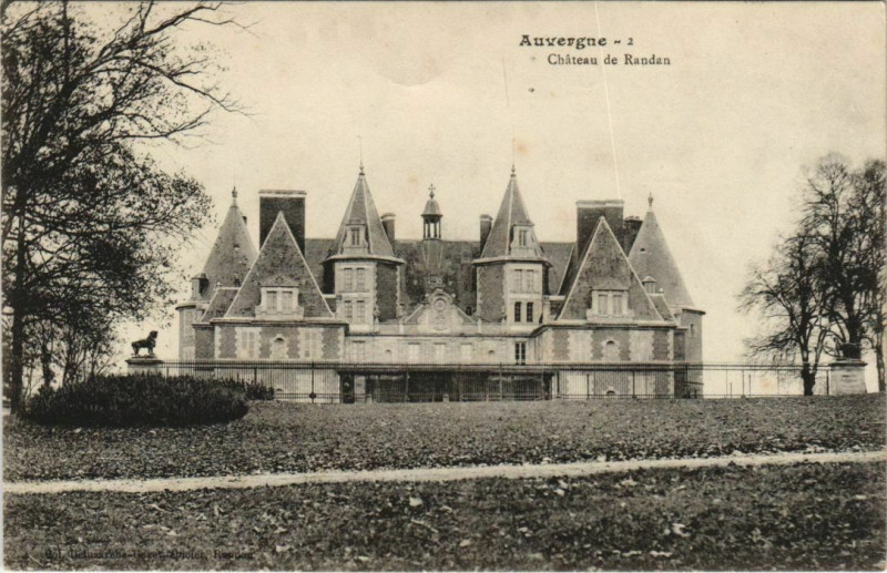 Carte postale ancienne Chateau de Randan