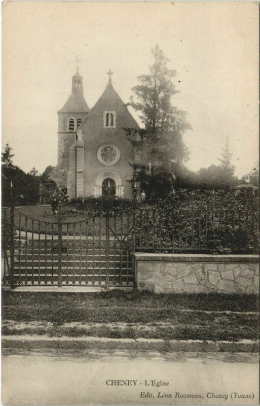 Carte postale ancienne Cheney L'Eglise France à Cheney