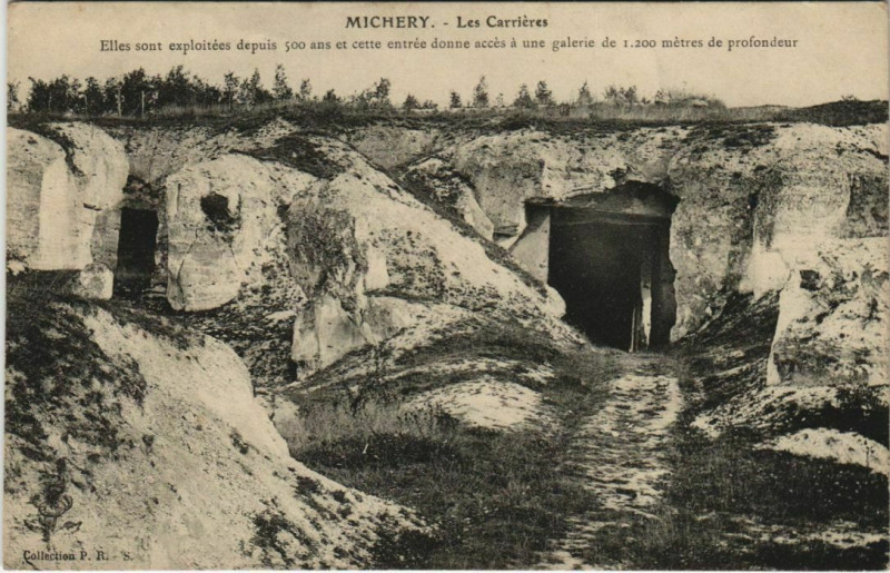 Carte postale ancienne Michery Les Carrieres France à Michery