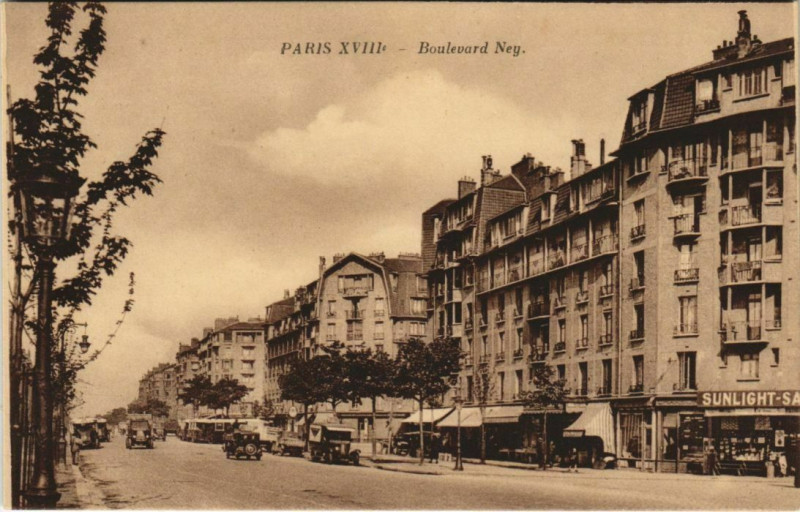Carte postale ancienne Boulevard Ney à Paris 18e