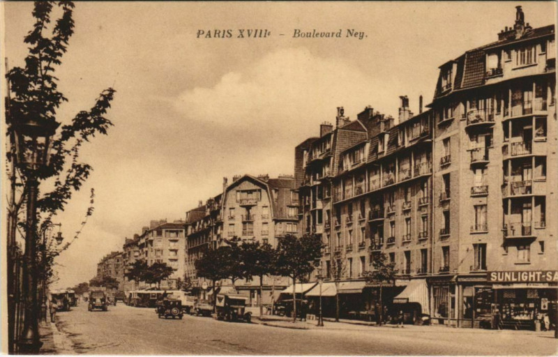 Carte postale ancienne Boulevard Ney à Paris 18e