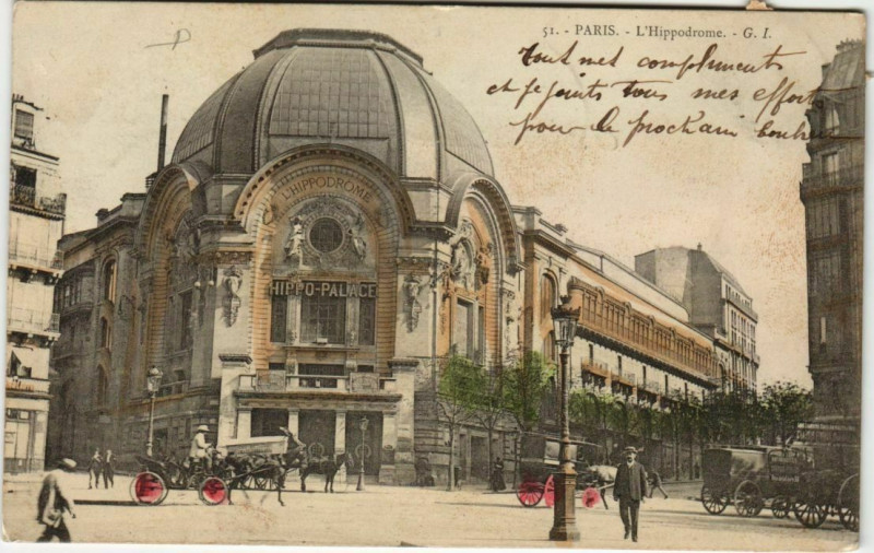 Carte postale ancienne L'Hippodrome à Paris 18e