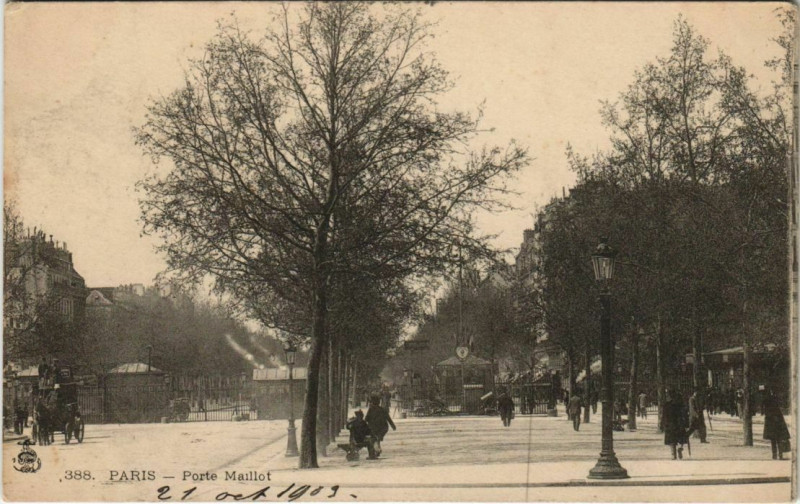 Carte postale ancienne Porte Maillot à Paris 17e
