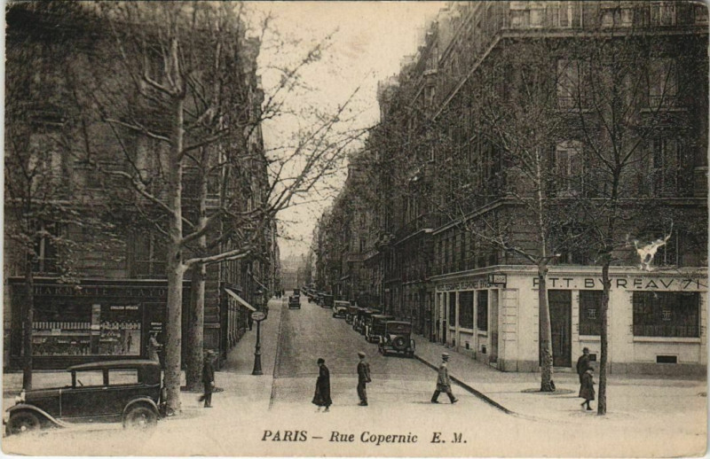 Carte postale ancienne Rue Copernic à Paris 16e