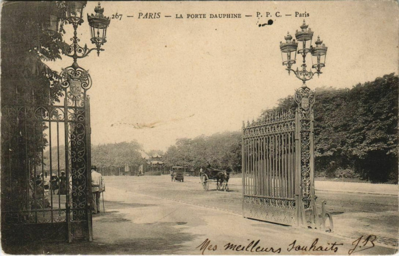Carte postale ancienne La Porte Dauphine à Paris 16e