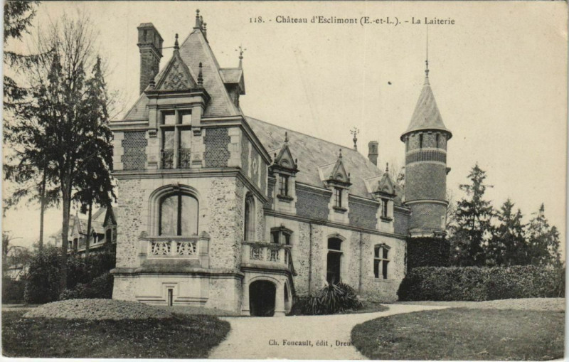 Carte postale ancienne Chateau d'Esclimont - La Laiterie