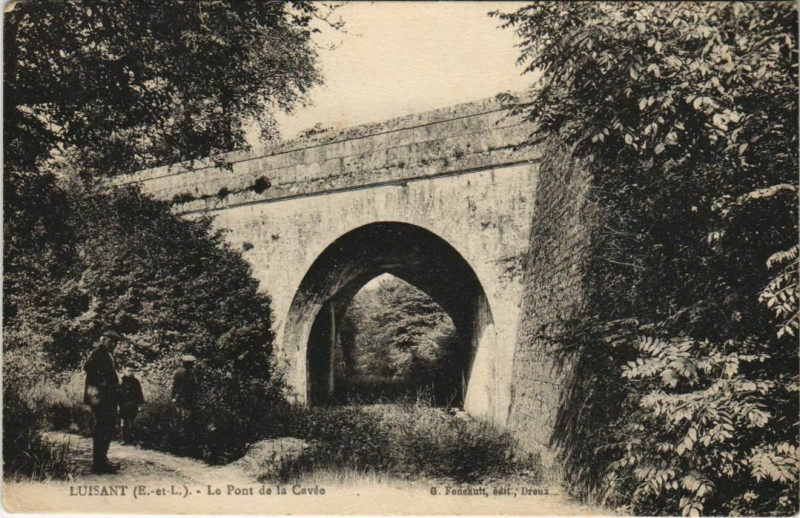 Carte postale ancienne Luisant Le Pont de la Cavee à Luisant