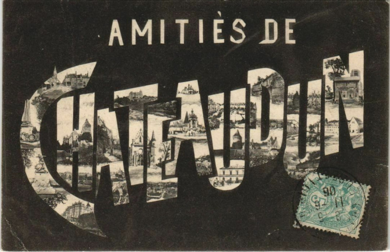 Carte postale ancienne Chateaudun Amities de Chateaudun - Scenes