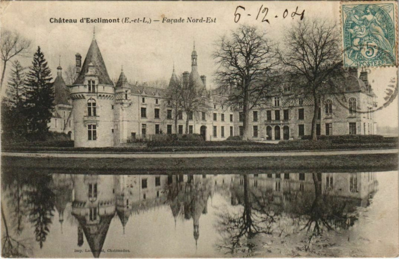 Carte postale ancienne Chateau d'Esclimont - Facade Nord-Est