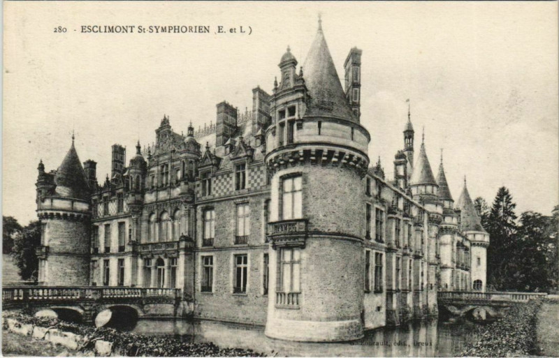 Carte postale ancienne Esclimont-Saint-Symphorien Chateau