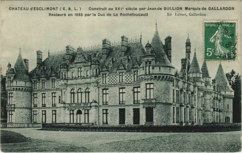 Carte postale ancienne Chateau d'Esclimont