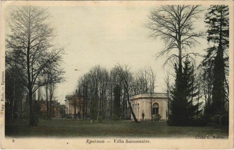 Carte postale ancienne Epernon Villa Savonniere