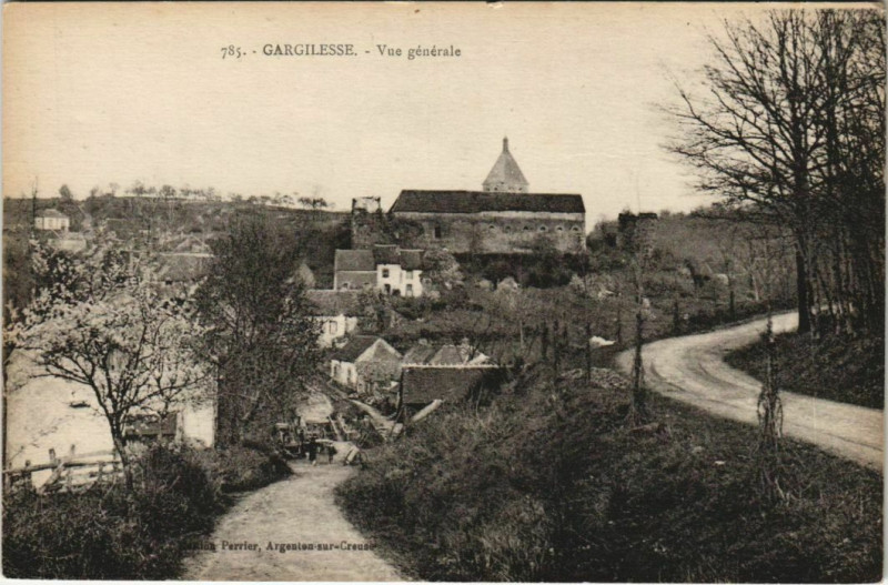 Carte postale ancienne Gargilesse Vue Generale France