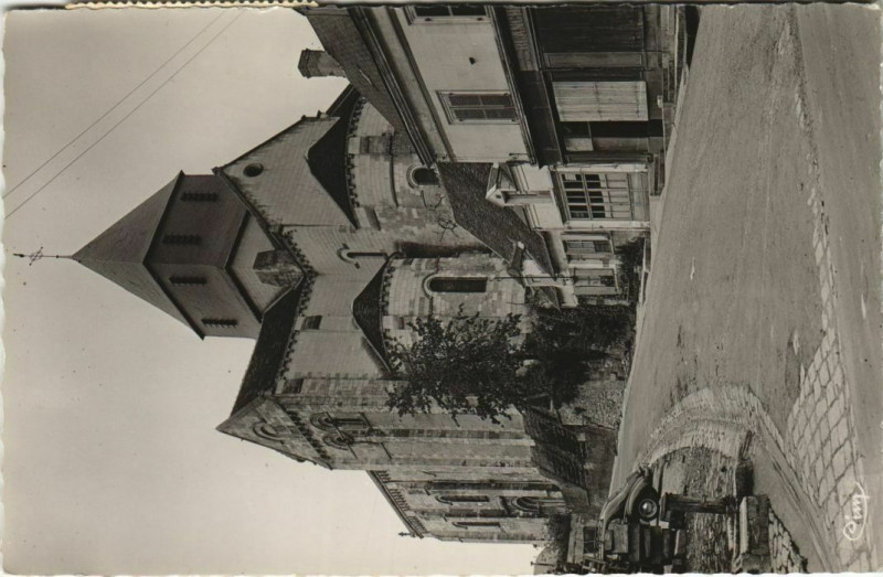 Carte postale ancienne Chatillon s Indre L'Eglise France