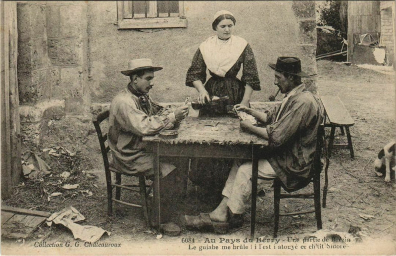 Carte postale ancienne Au Pays du Berry France