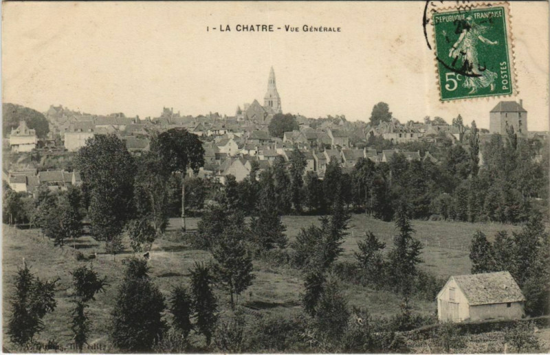 Carte postale ancienne La Chatre Vue Generale France