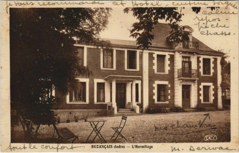 Carte postale ancienne Buzancais L'Hermitage France